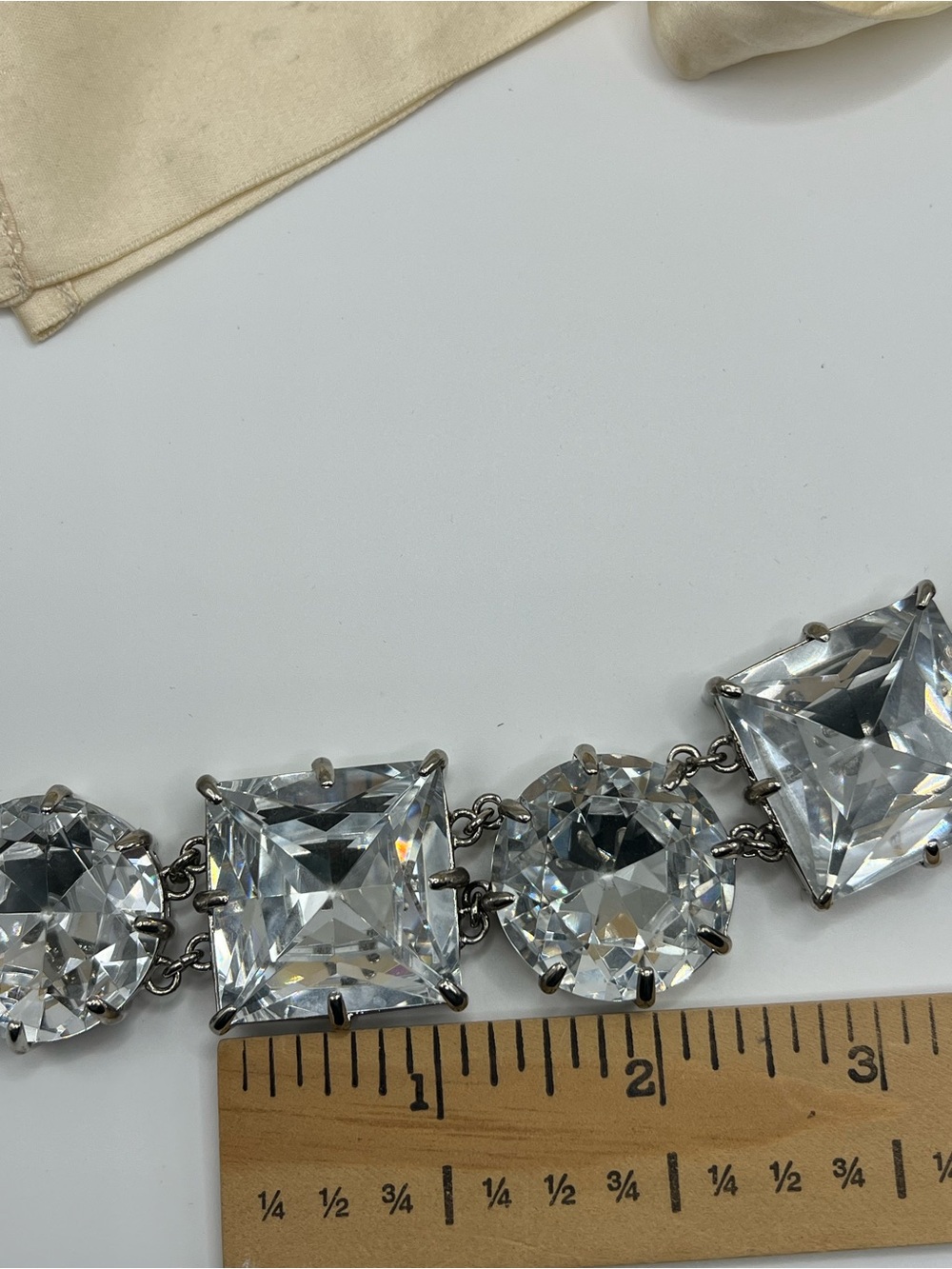 Kate Spade Satin Ribbon Crystal Collar Necklace - Picture 3 of 5